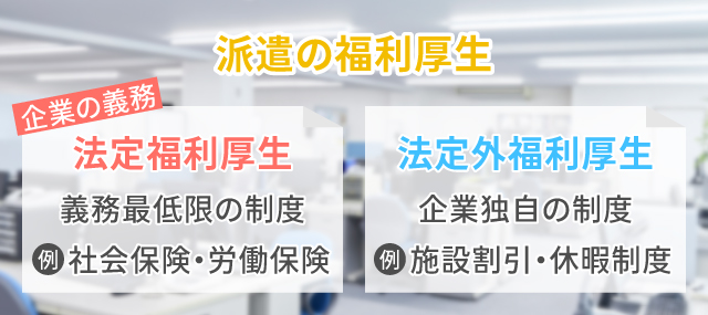派遣会社の福利厚生とは？